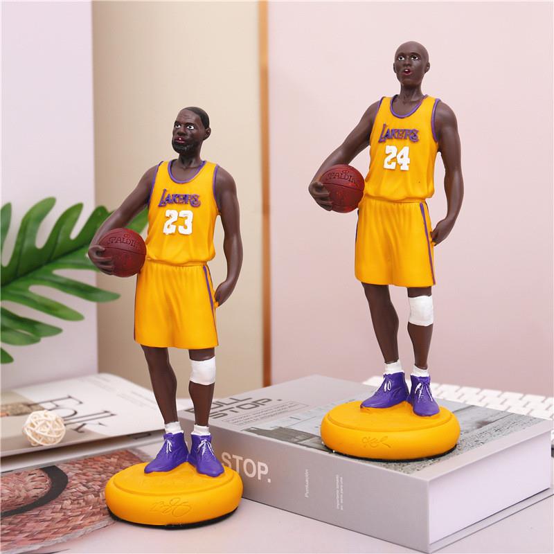 新款创意篮球树脂摆件NBA球星科比同款大号站立送男生礼物