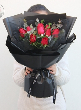 11朵19朵33红玫瑰礼盒鲜花速递珠海市斗门区井岸镇同城店送货上门