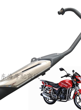 新品适用隆鑫摩托车配件LX150-70E运动版赛悦原装消声器消音器排
