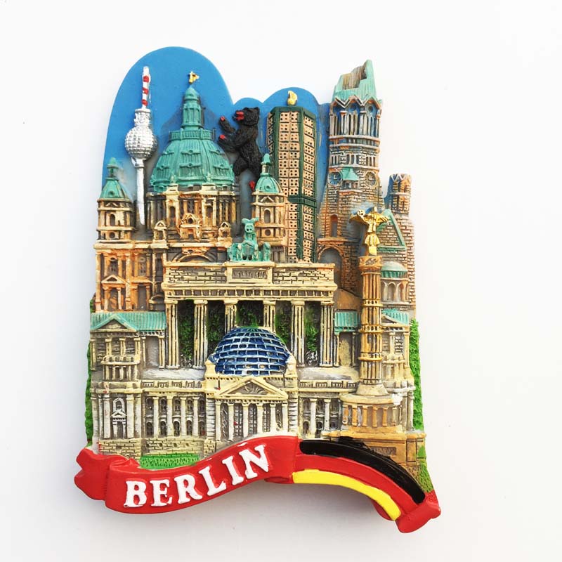 德国首都柏林地标建筑旅游纪念品磁力贴冰箱贴 装饰收藏伴手礼
