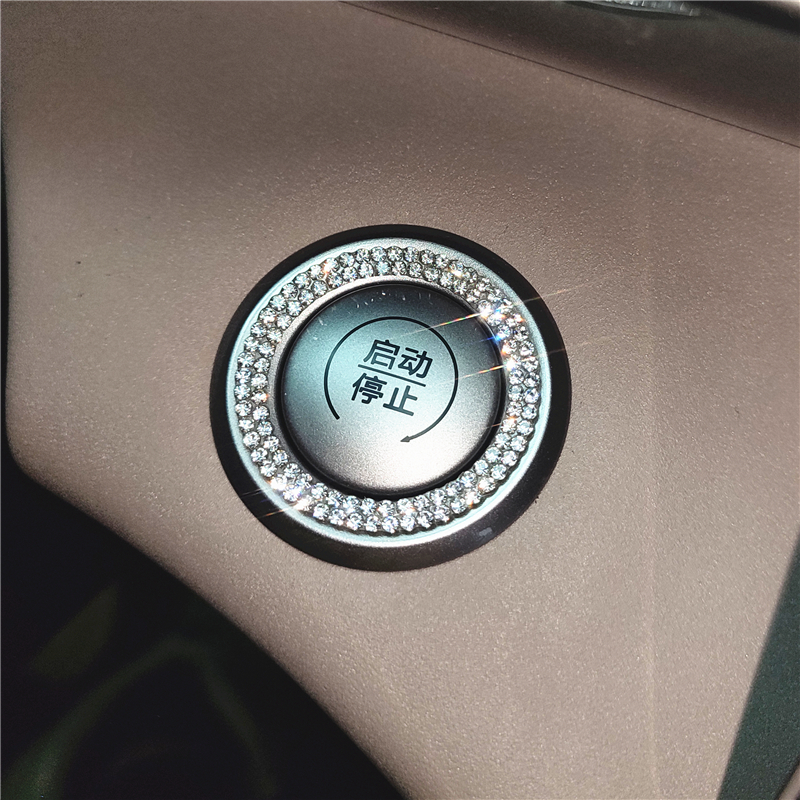 比亚迪海鸥汽车用品方向盘内饰改装件e2专用配饰内车标钻贴纸个性
