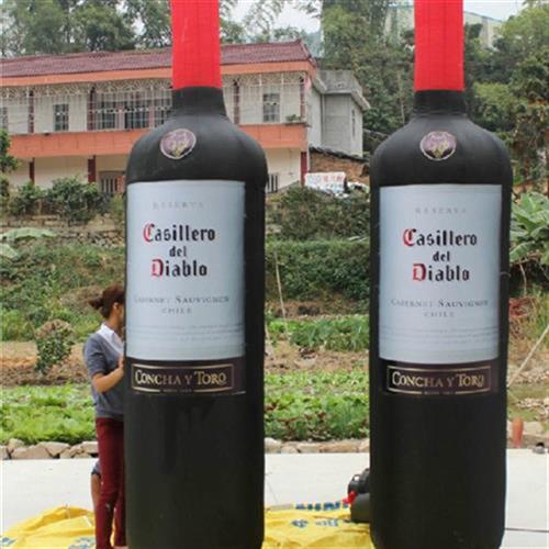 订做各类广告瓶子充气模型 红酒酒瓶白酒瓶充气模型 恩惠倍比气模