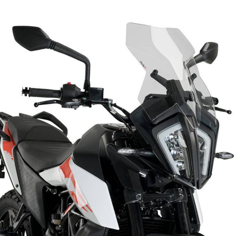适用KTM 390 ADV 摩托车改装挡风玻璃 加高风挡玻璃风镜 前导流罩