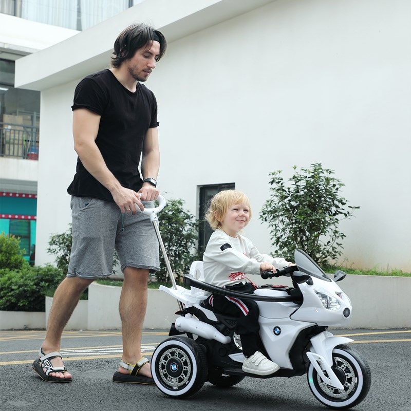 儿童电动摩托车男宝宝三轮车可坐人女小孩幼儿充电瓶遥控玩具童车