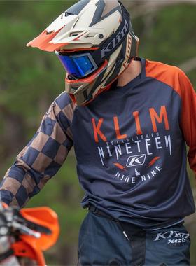 新款KLIM男女速降服越野摩托骑行服速干T恤山地自行车长袖夏宽松
