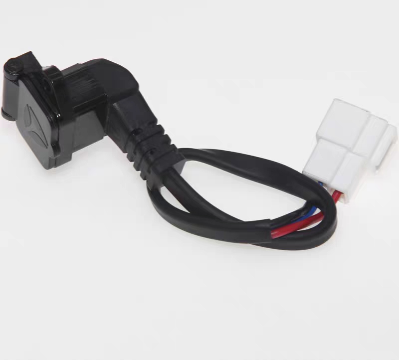 雅迪电动电瓶车充电器电源线输出卡扣插头专用Y型插头连接线老款