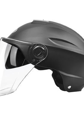 3c认证电动电瓶摩托车头盔灰男女士款半盔夏季安全帽四季通用全盔