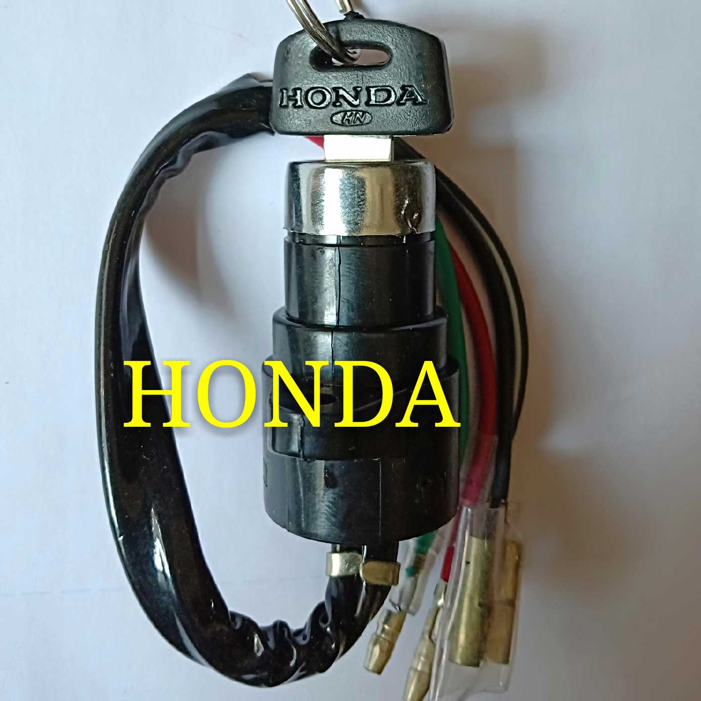 老款嘉陵70摩托车配件电门锁 JH70点火开关 钥匙门 HONDA字标精品