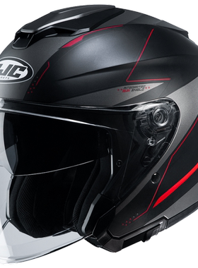 正品韩国HJC半盔摩托车头盔I30双镜片四分之三头盔通勤夏季男女复