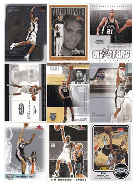 NBA球星卡 蒂姆邓肯 MVP 全明星 fleer 2003