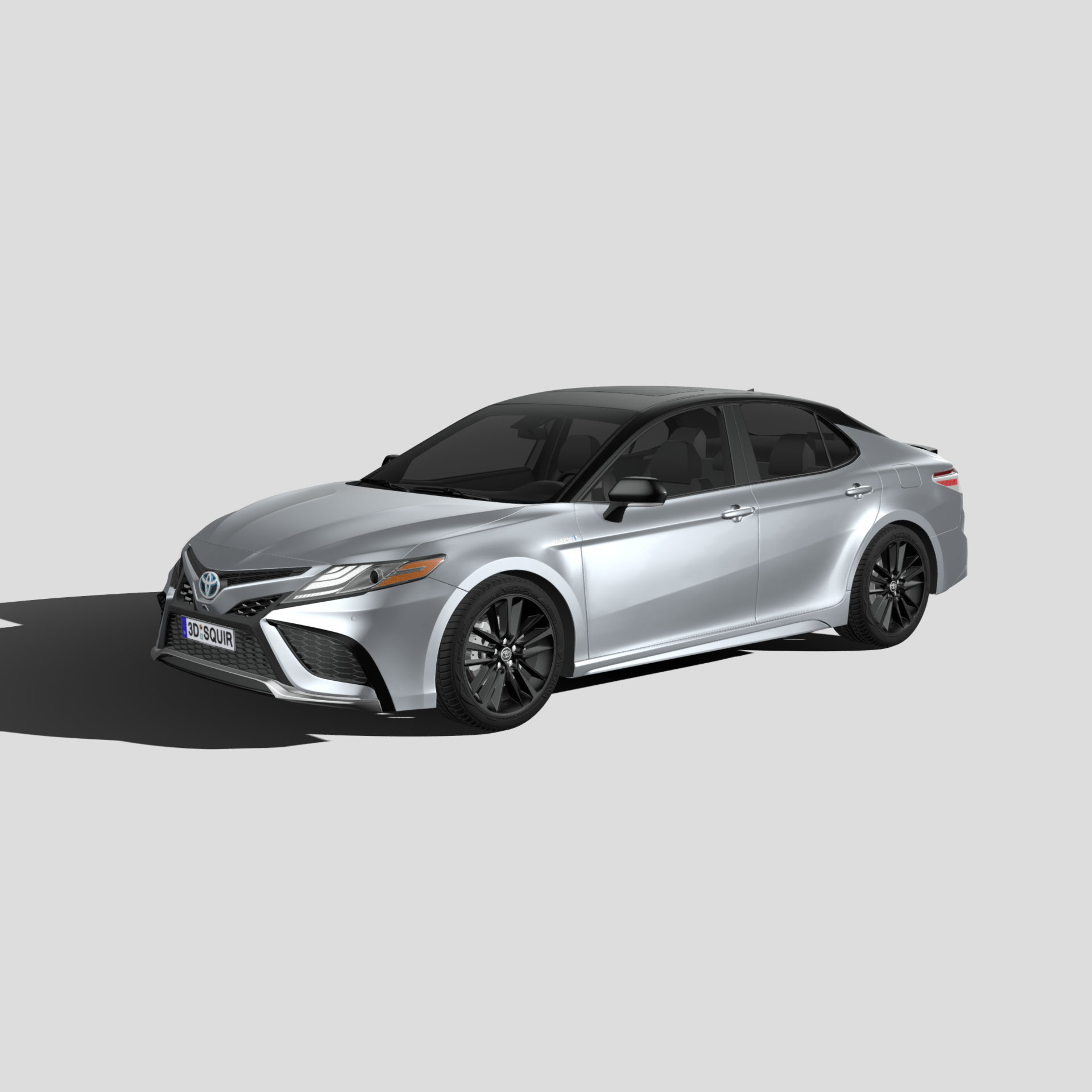 丰田凯美瑞 XSE 汽车3D模型 三维轿车FBX模型PBR写实模型 Blender