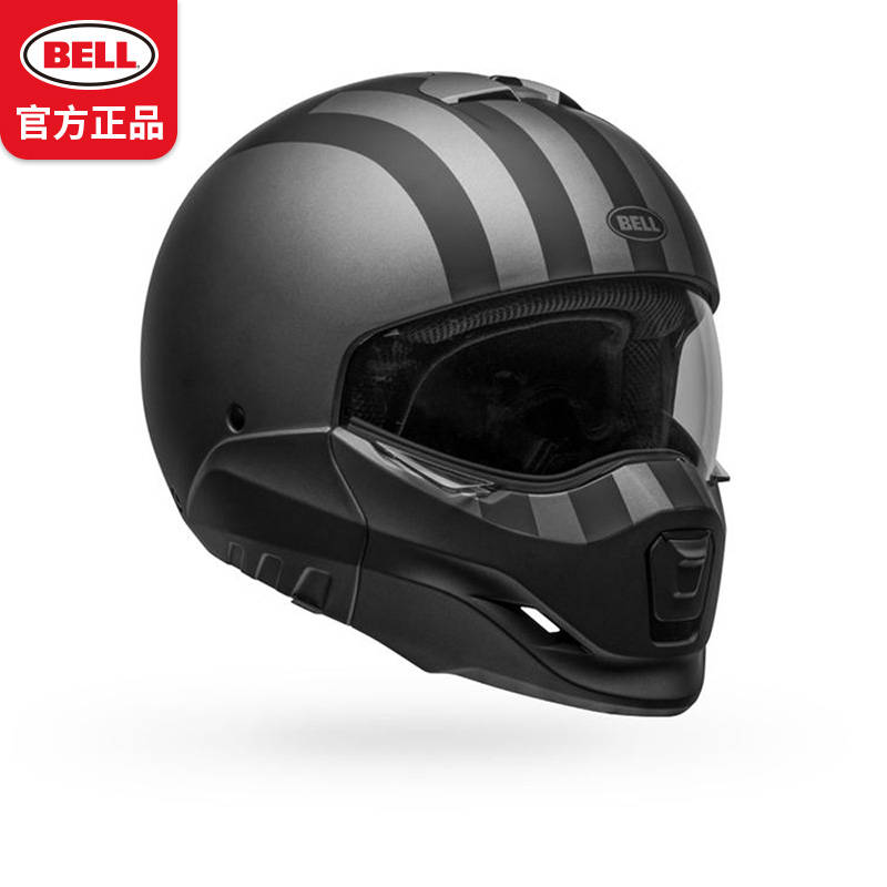 新款美国bell复古头盔贝尔战士盔摩托车全盔四季防雾男女巡航半盔