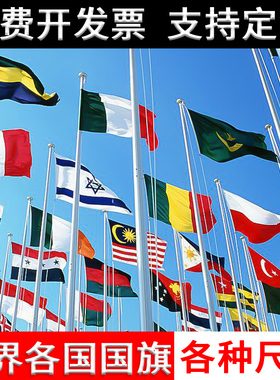 外国旗 世界国旗 各国各个旗帜定做万国联合国国旗美国日本韩国德国法国俄罗斯瑞士定制万国旗5号4号3号2号