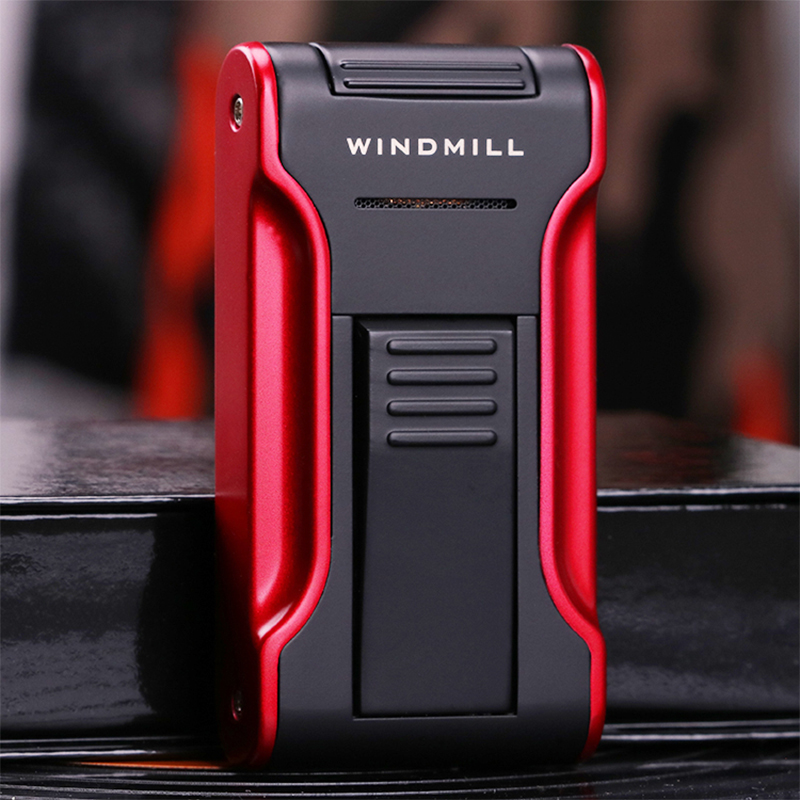 正品WINDMILL 风车雪茄商务专用防风打火机 涡轮内燃高档户外