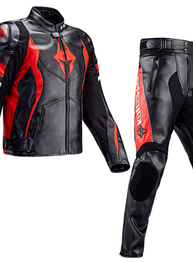 新款恺丹摩摩托车服骑行服皮衣套装男女重机赛车冬季保暖骑士防水