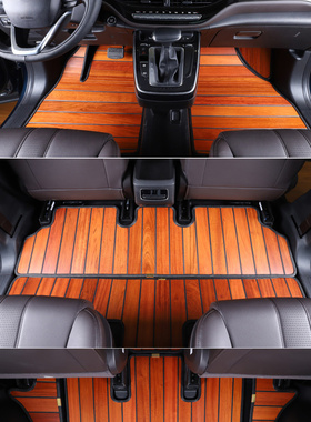 新款广汽传祺m6pro/gm6/m6专用实木地板脚垫全包围汽车改装内饰品