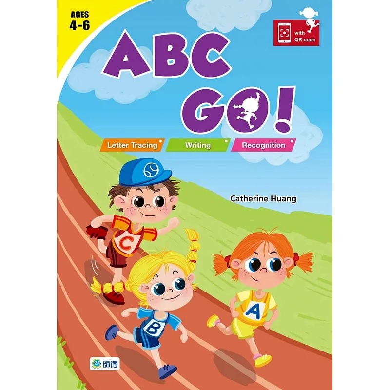 【预售】台版 ABC GO 师德文教 黄美琳 26 个英文字母大小写搭配单字对应图案儿童英语学习书籍
