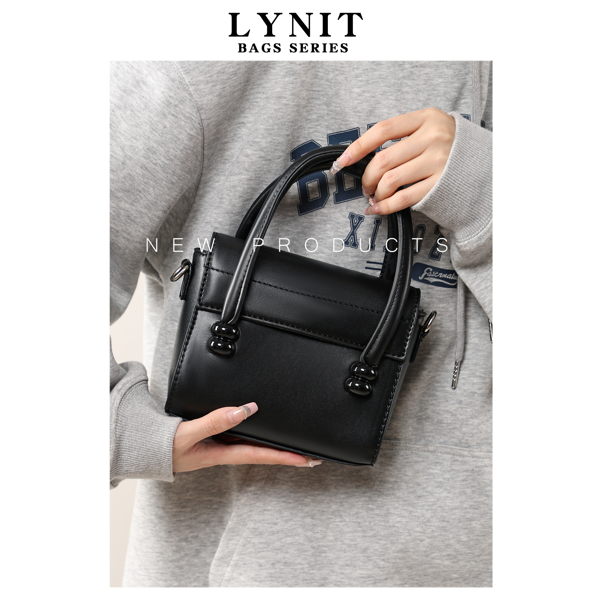 LYNIT 包包女式2024新款今年流行mini手提包小众百搭小方包斜挎包