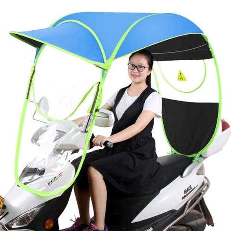 晴雨少女摩托车遮阳伞雨蓬篷棚电瓶两用折叠伞女式晴雨伞便携迷你