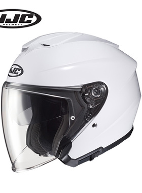 韩国HJC半盔摩托车头盔I30双镜片四分之三头盔通勤夏季男女复古