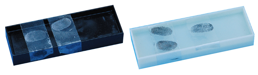 黑色 白色 指纹背景盒  塑料盒