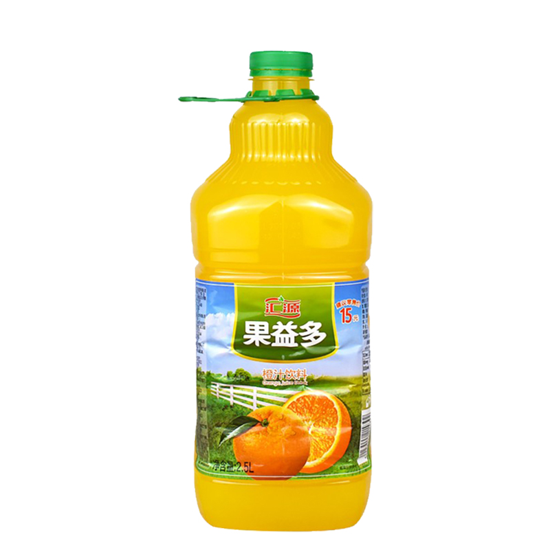 汇源果肉多橙汁2.5Lx6瓶装整箱橙汁饮料果肉多果汁果味北京包邮