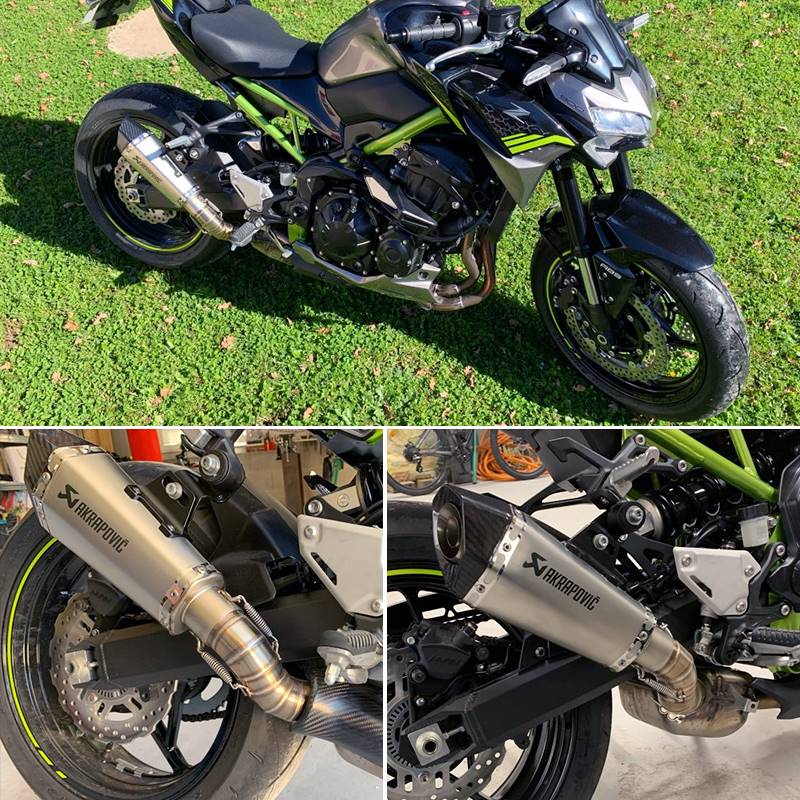 摩托车改装川崎Z900排气管Z900中段2017-2020年 Z900尾段排气管