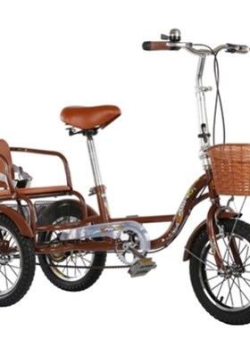 新品人力三轮车老k年自行车脚踏小型三轮车接送孩子代步购物女士