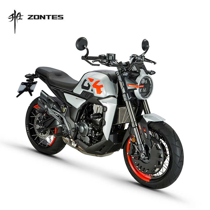 升仕2022款ZT-GK350复古太子跑车摩托车ABS水冷辐条轮电喷滑动离