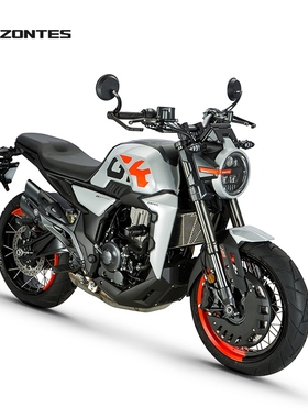升仕2022款ZT-GK350复古太子跑车摩托车ABS水冷辐条轮电喷滑动离