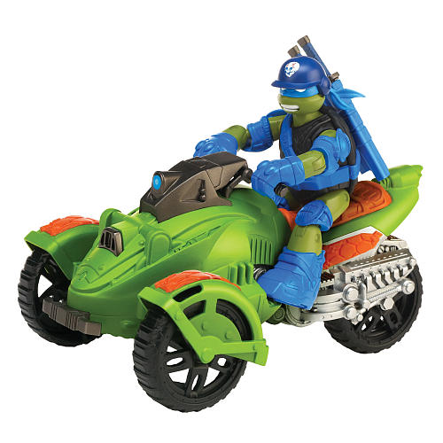 Turtles忍者神龟Leonardo莱昂纳多人偶三轮摩托车载具Ninja AT-3
