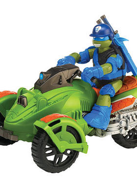 Turtles忍者神龟Leonardo莱昂纳多人偶三轮摩托车载具Ninja AT-3