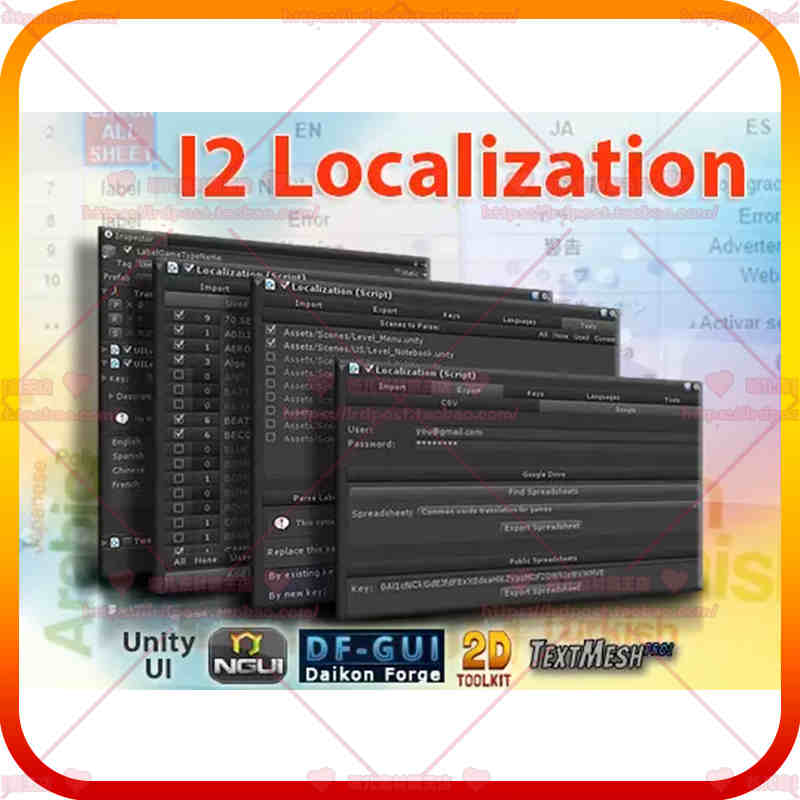 Unity3D I2 Localization 2.8.20f2 包更新 本地化系统工具插件