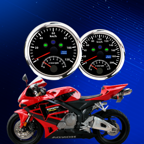 gps速度表转速表改装汽车摩托车表二合一高精度仪器仪表12V24V