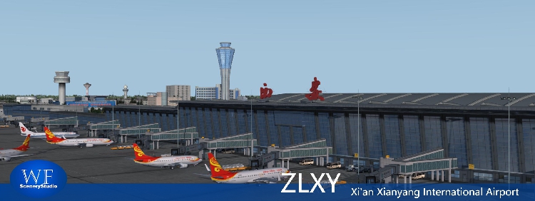 飞机哥p3dv4正版机场陕西西安咸阳国际机场zlxy 支持gsx 动态天气
