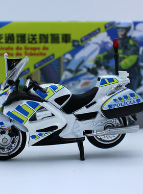 TINY微影玩具1/43 Hondaa本*田摩托车澳门治安交通护送队警车模型