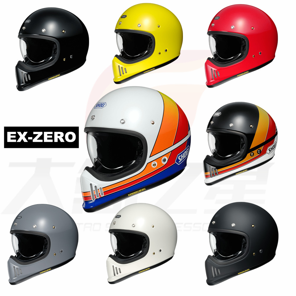 日本SHOEI EX ZERO 复古全盔 男女越野摩托车电动车成人 骑行头盔