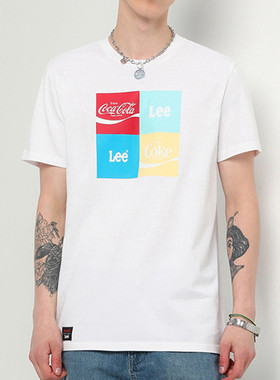 Lee专柜正品短袖T恤男2020年夏季纯棉吸汗L395973RXK11 印花短袖