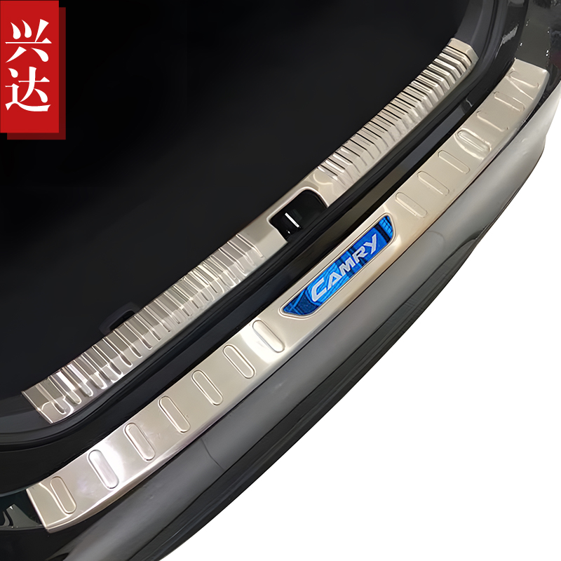 适用于2018-23款丰田八代新凯美瑞不锈钢后备箱踏板 Camry后护板