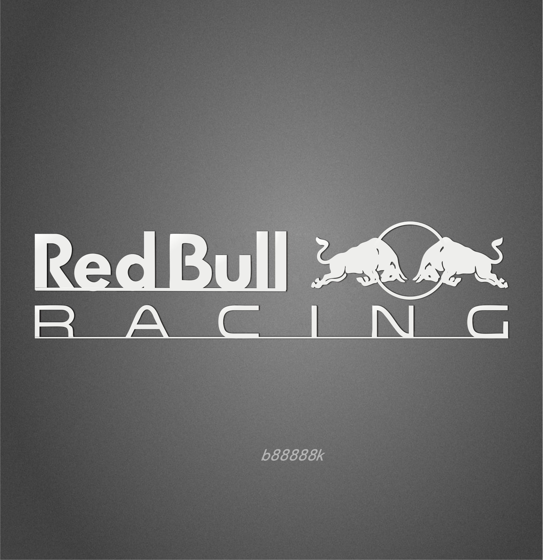 赞助商logo赛事红牛Redbull摩托车身装饰汽车模型个性反光金属贴