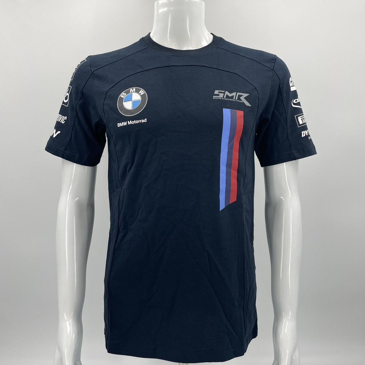 WSBK机车赛事工作服SMR车队厂队服 BMW骑士夏季摩托车骑行短袖T恤