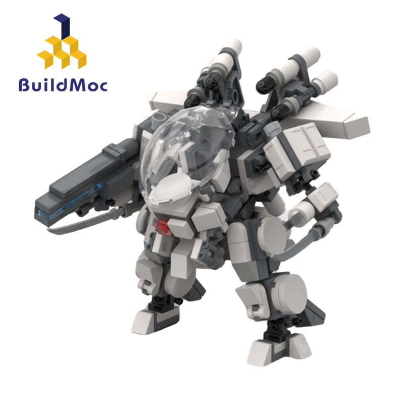 BuildMOC拼装积木玩具阿尔法小队AF03空战突击型利刃机体战争机甲