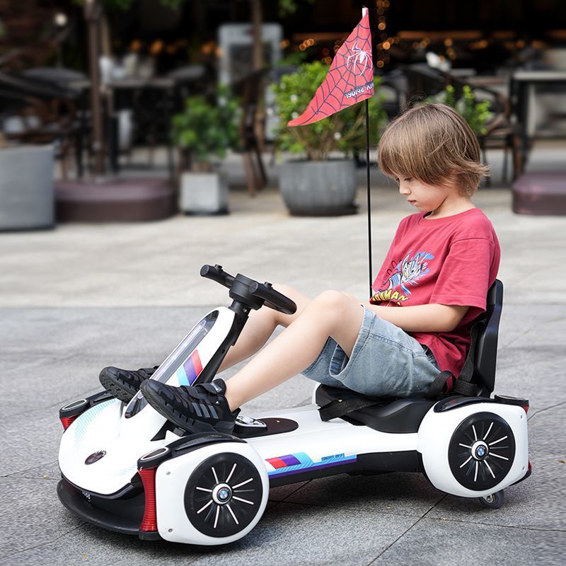 卡丁车儿童电动车遥控小孩四轮电瓶玩具车童车漂移车2-10岁可坐人