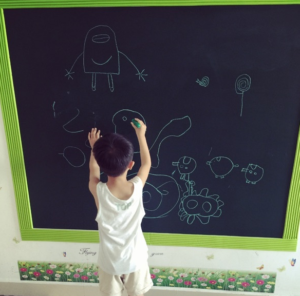 幼儿园涂鸦墙贴小黑板可以贴在墙上的黑板画画墙贴家用墙壁黑板贴