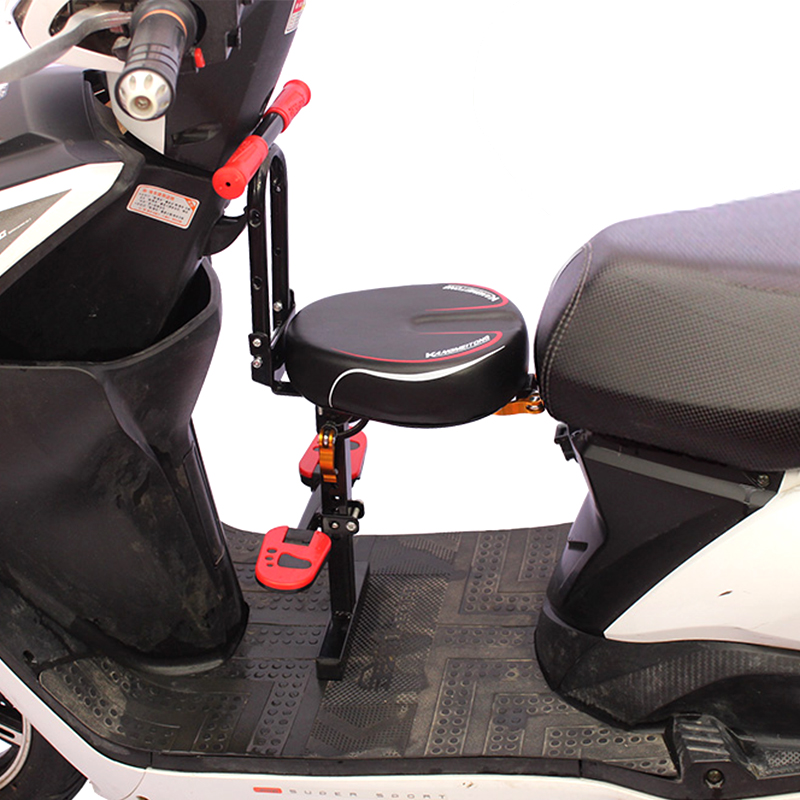 电瓶车儿童座椅前置可折叠摩托车踏板车宝宝坐椅电动车小孩车坐凳