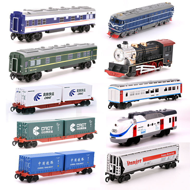仿真轨道火车玩具配件车厢动车高铁蒸汽机车复兴号油罐车集装车厢