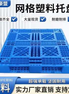 塑料托盘出口青岛胶州厂家出售进液压车使用方便田子网格托盘