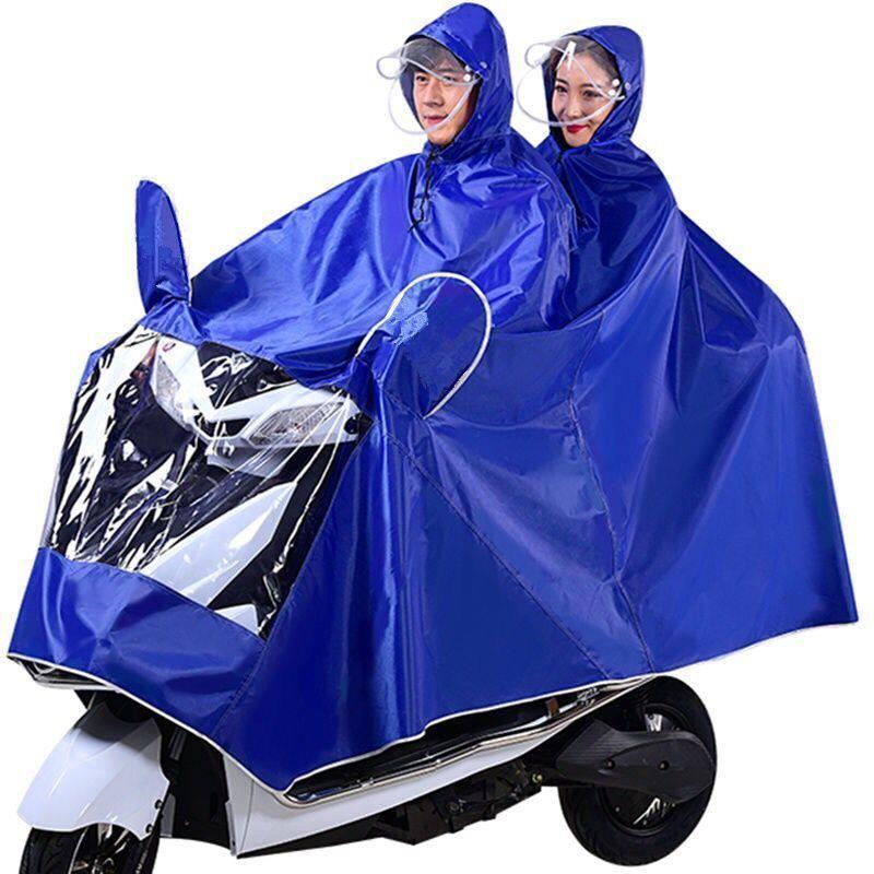 电动电瓶摩托车雨衣骑行男电车单双人加大加厚长款全身防暴雨雨披