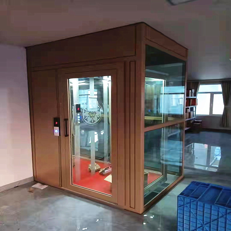 国安家用电梯定制 固定式升降台 两层别墅阁楼简易电梯家用升降机