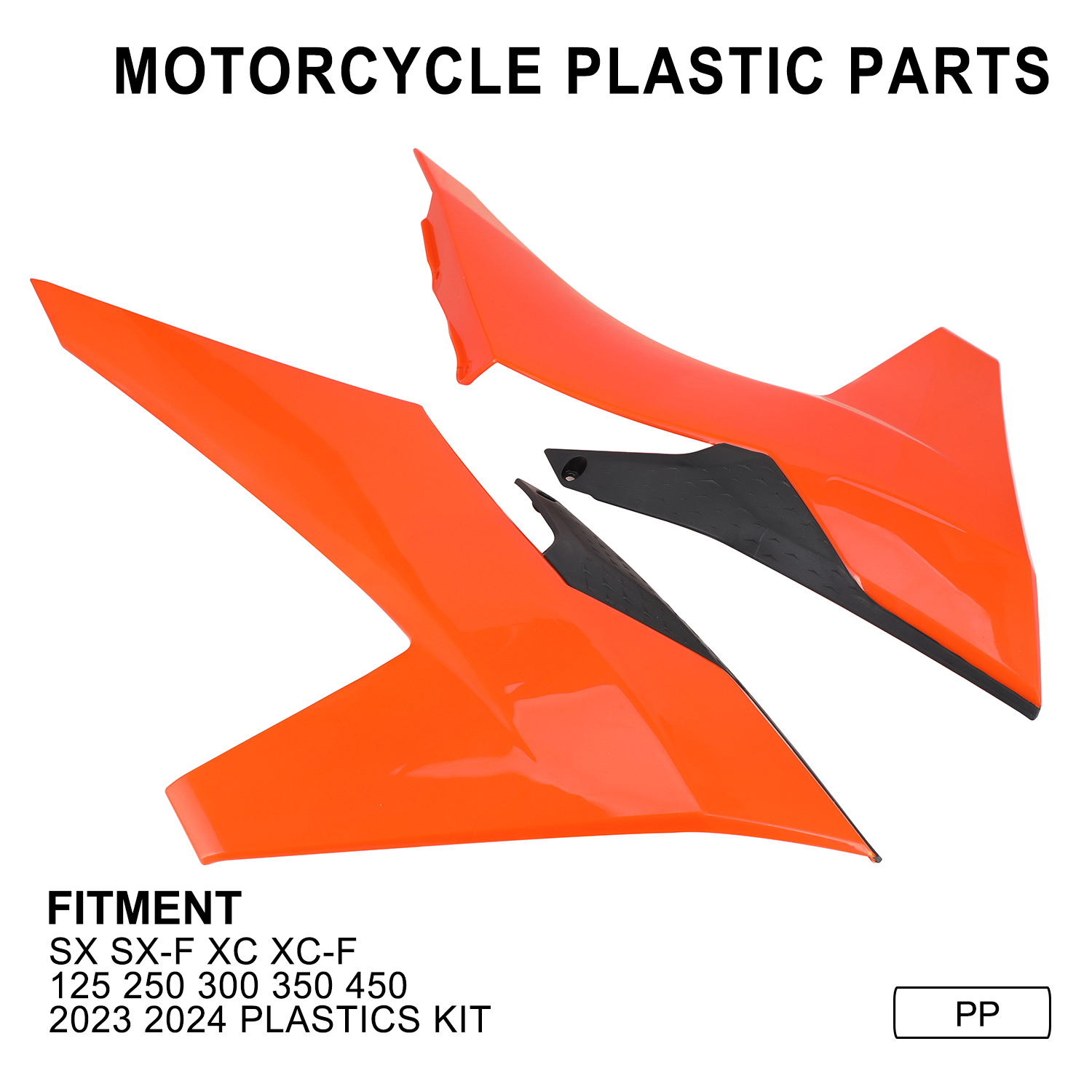 适用SX SXF XC XCF 125-450 23 24越野摩托塑料件外壳车壳前侧板